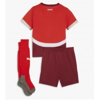 Camiseta Suiza Primera Equipación para niños Eurocopa 2024 manga corta (+ pantalones cortos)